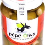 Pépé Olivo - Olives Vertes Farcies aux Amandes - Bocal
