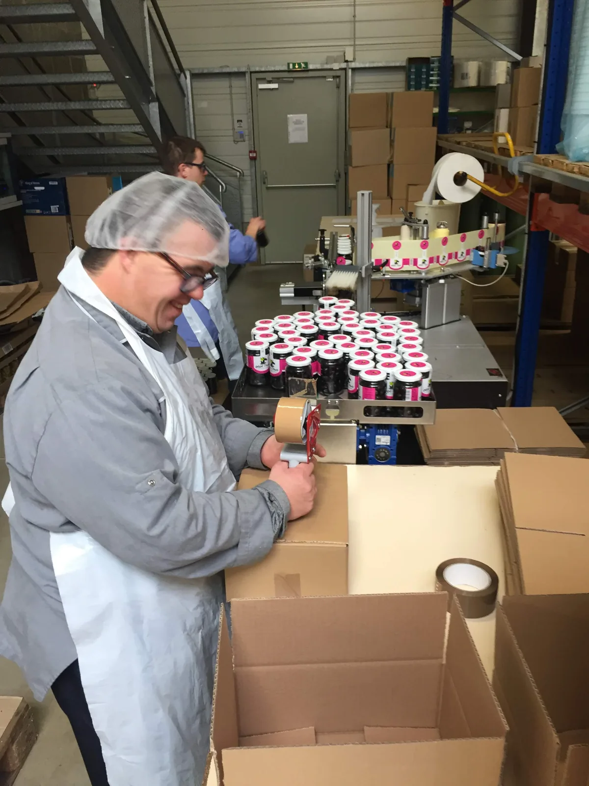 Préparation des colis dans l’atelier