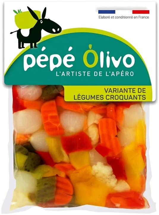 Sachet Pépé Olivo variante de légumes croquants